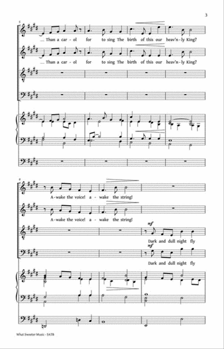 What Sweeter Music 4-Part scores gallery preview page 3