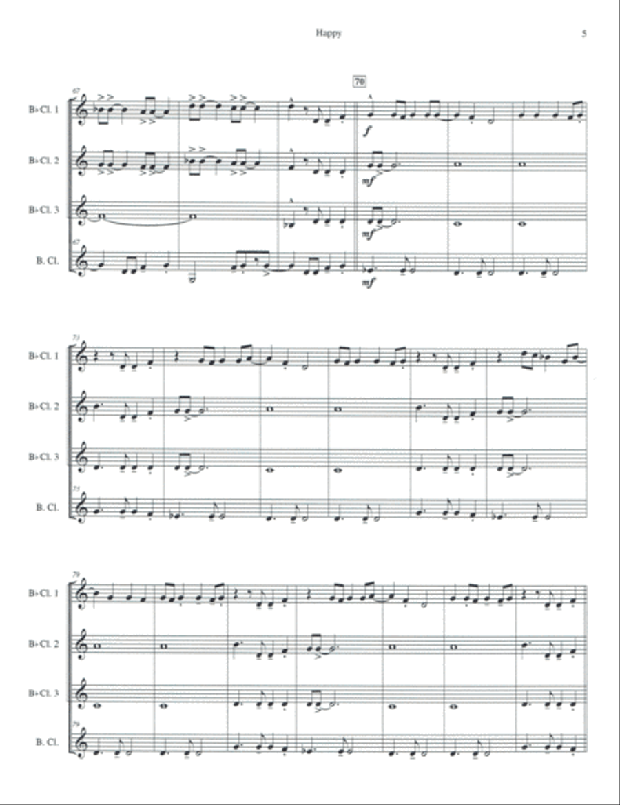 Happy Woodwind Quartet scores gallery preview page 5