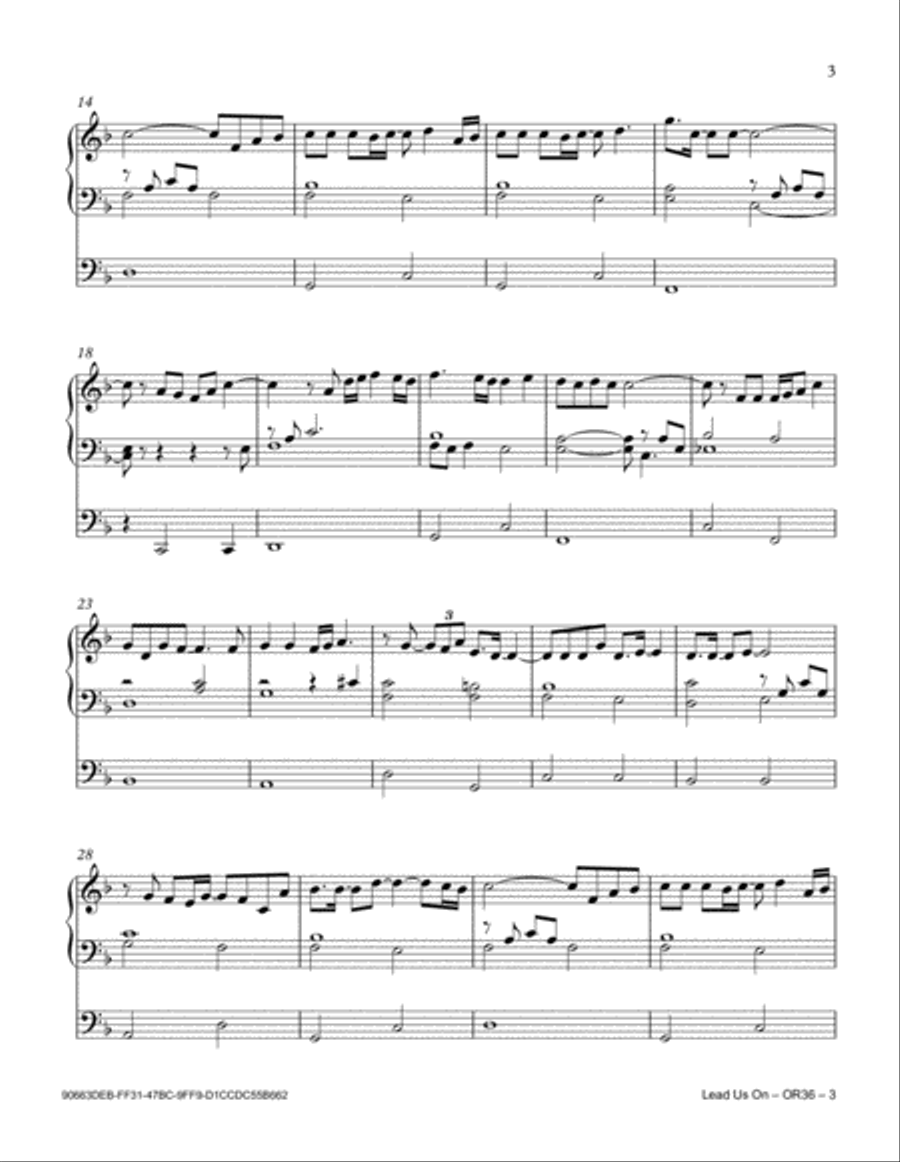 Lead Us On Lead Us On Organ Solo scores gallery preview page 3