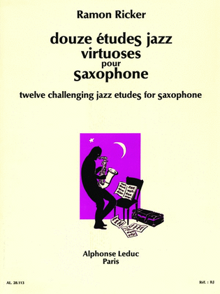 Book cover for 12 Etudes Jazz Virtuoses (saxophone Solo)