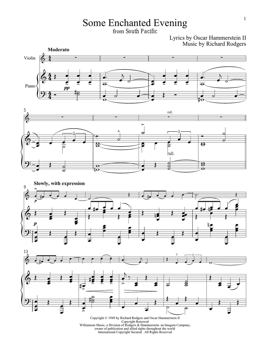 Some Enchanted Evening (from South Pacific)