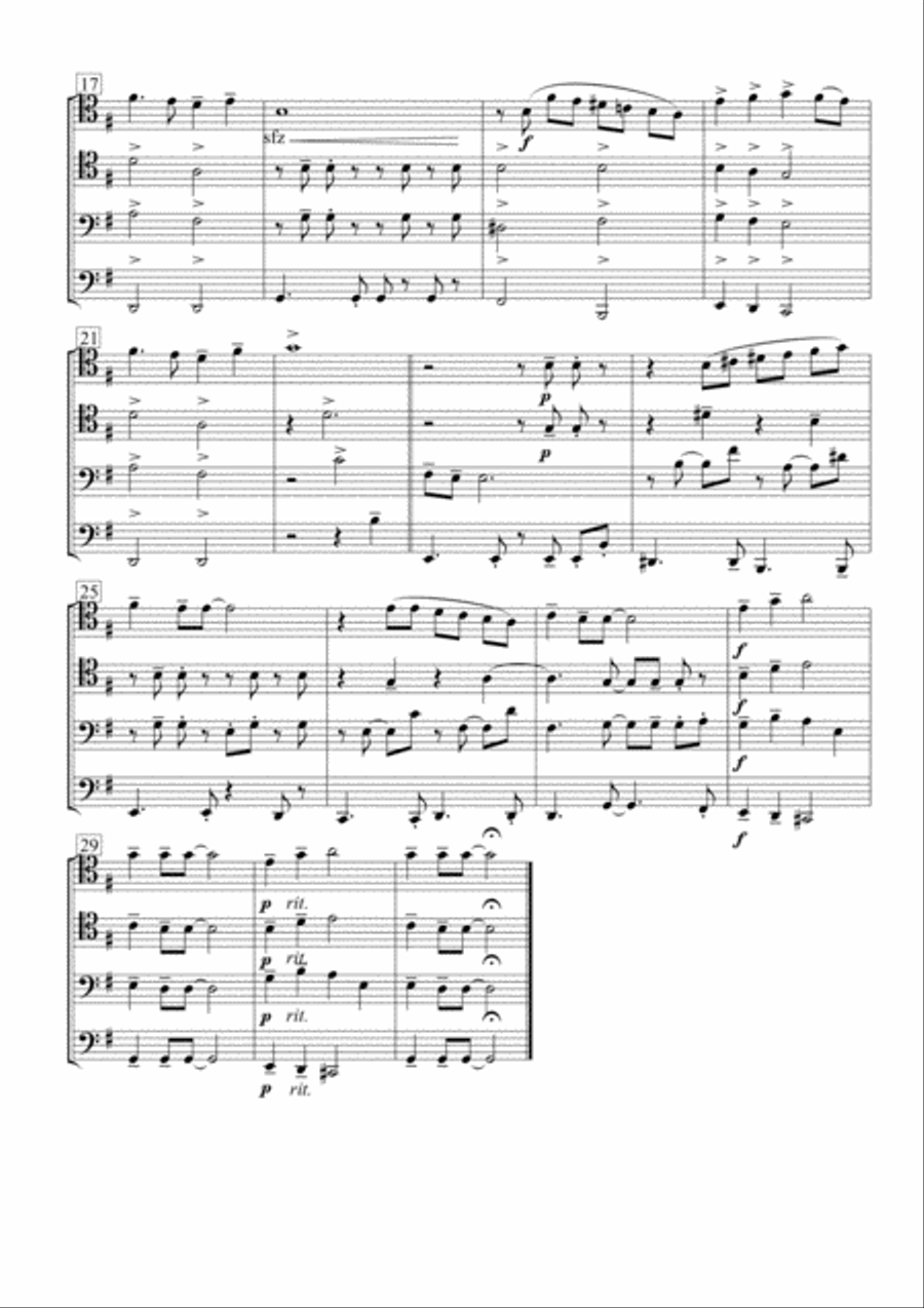 Yesterday Brass Quartet scores gallery preview page 3