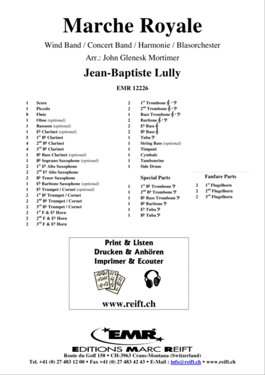 Marche Royale Concert Band scores gallery preview page 2