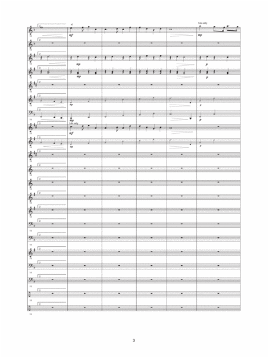 C.S.A. (Five Flags Suite) Concert Band scores gallery preview page 4