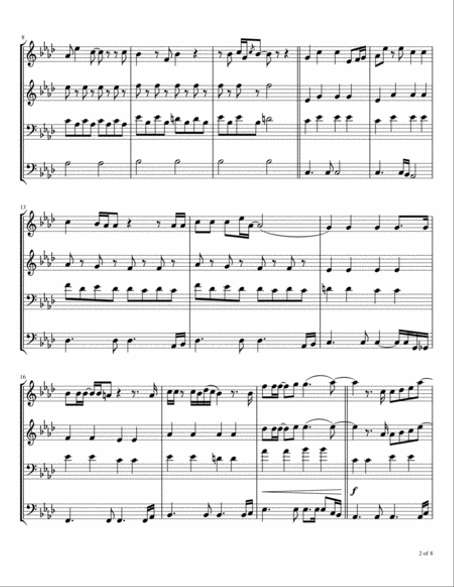 I Don't Want To Wait Anymore Brass Ensemble scores gallery preview page 3