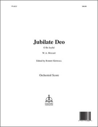 Jubilate Deo / O Be Joyful (Full Score)