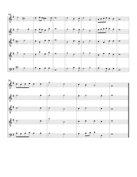 See, the conquering hero comes from Judas Maccabaeus (arrangement for 5 recorders)