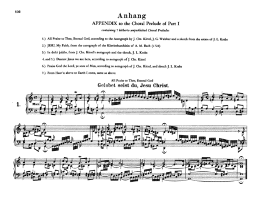 Bach: Complete Organ Works, Volume V Choir scores gallery preview page 1
