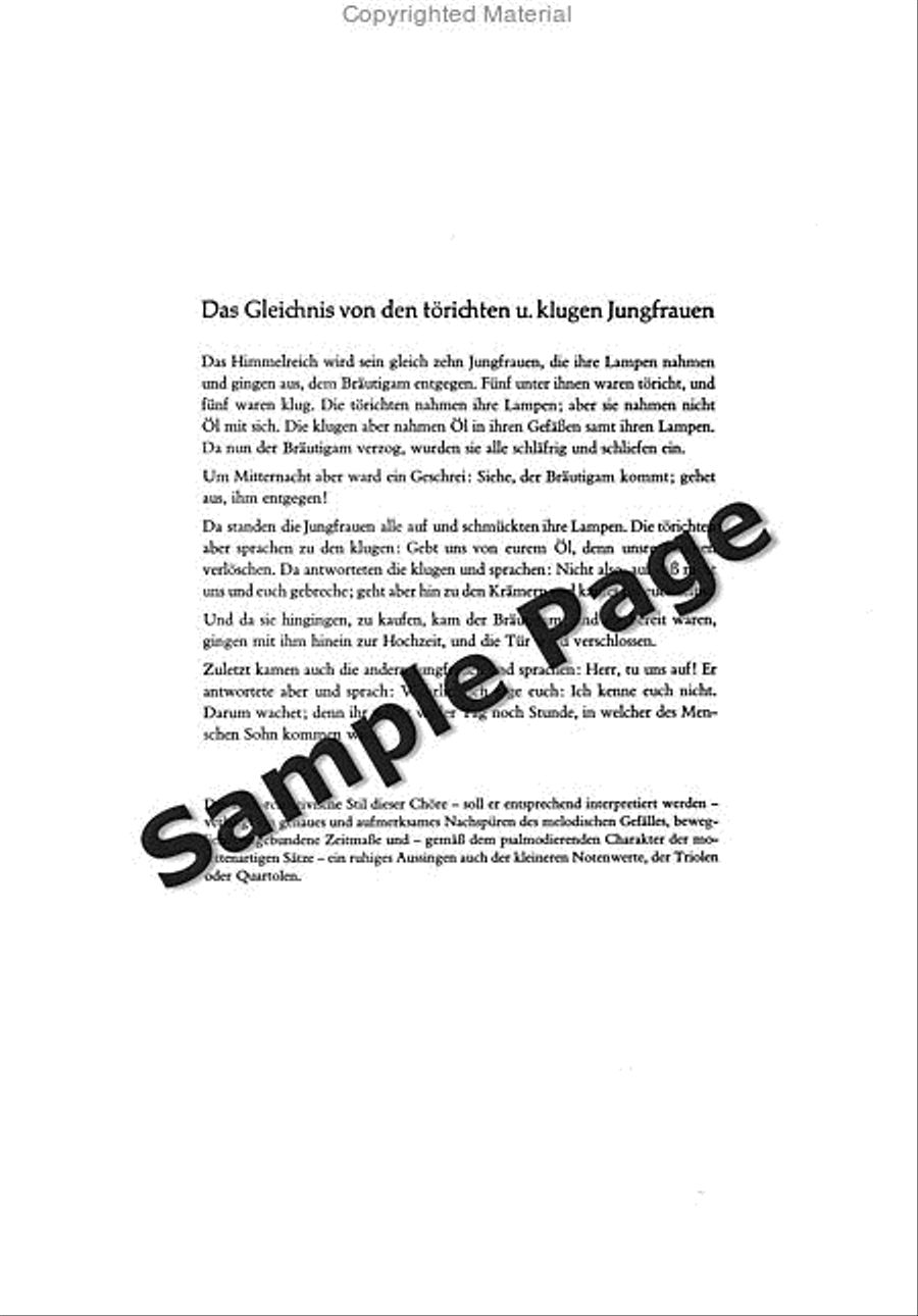 Gleichnis Von Den Torichten 4-Part scores gallery preview page 3