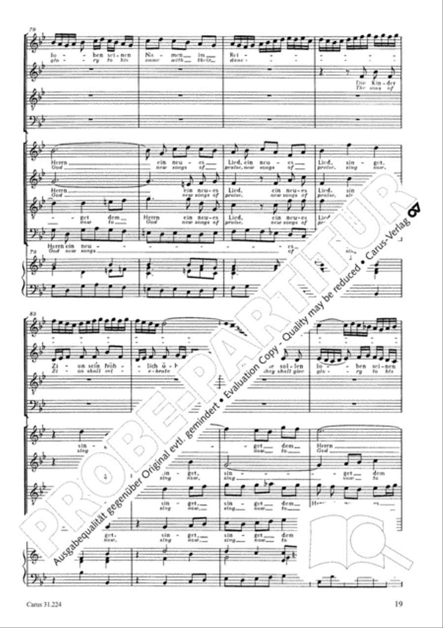 The Complete Motets (Samtliche Motetten) Choir scores gallery preview page 20