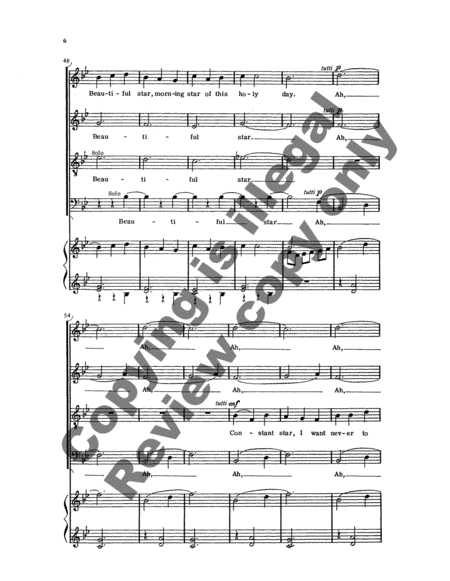 Ringeltänze 3. Beautiful Star (Choral Score)