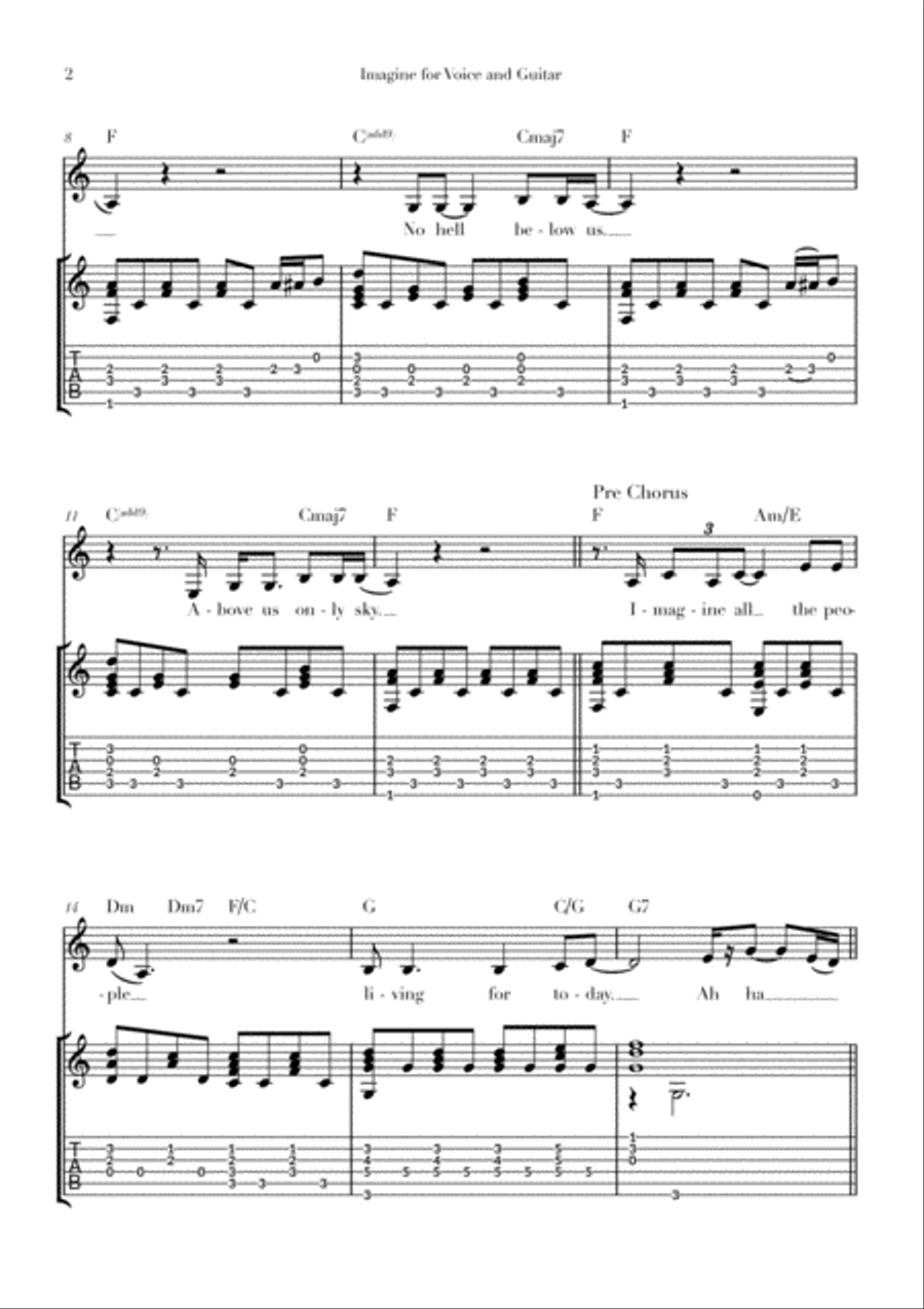 Imagine Guitar scores gallery preview page 3