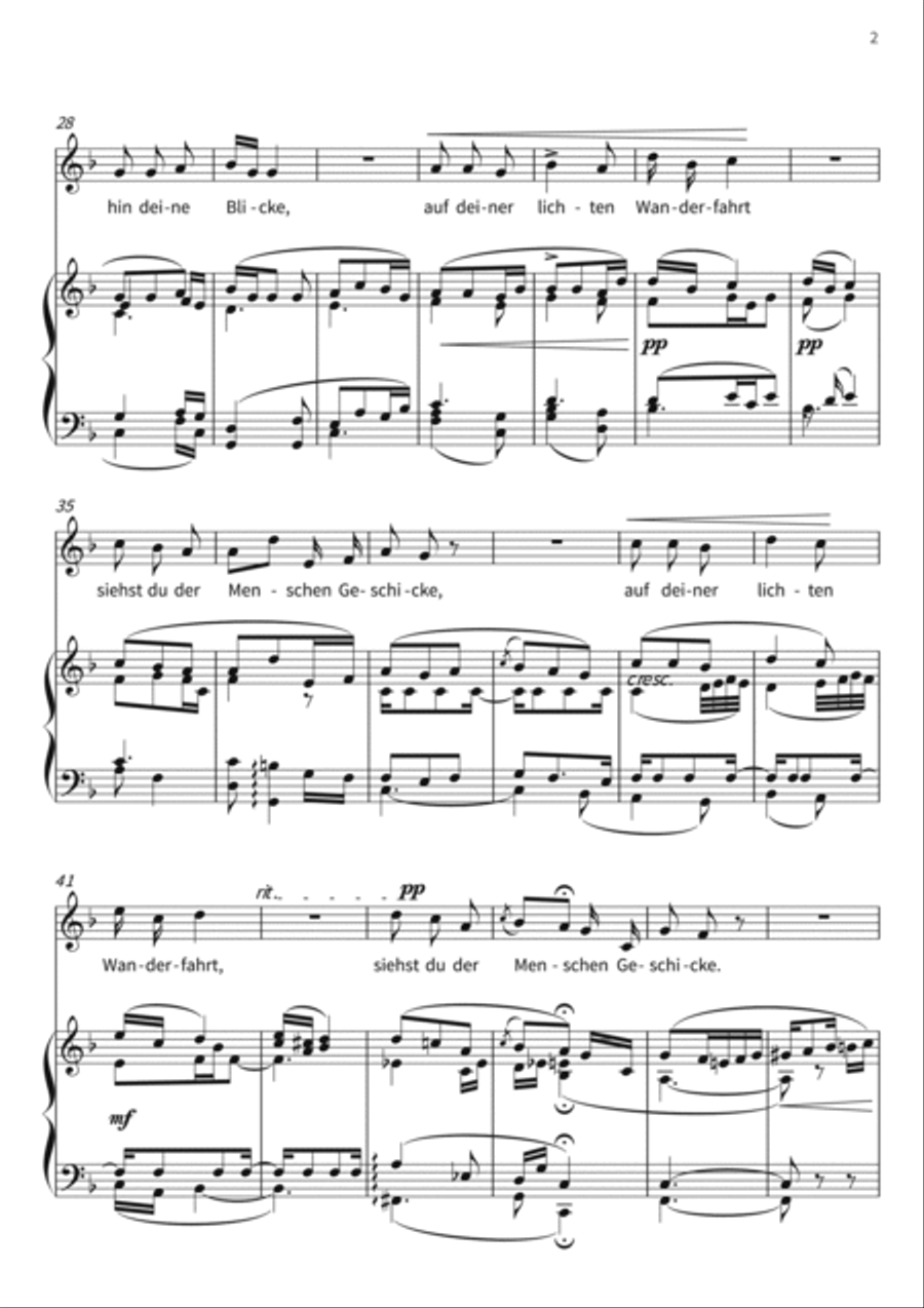 Rusalkas Lied an den Mond Piano, Vocal, Guitar scores gallery preview page 4