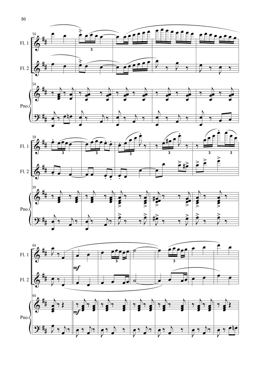 P. Frosini - S. Sitnikava: Jolly Caballero Woodwind Ensemble scores gallery preview page 6