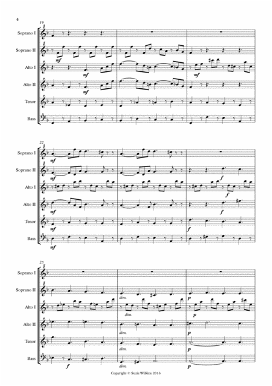 Lacrimosa for SSAATB Recorder Ensemble SSAATB scores gallery preview page 6