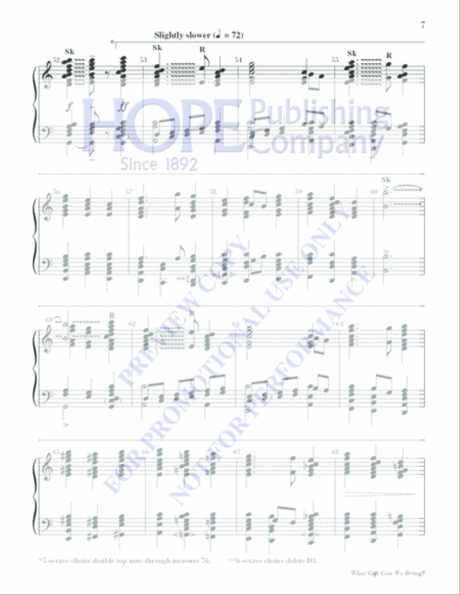 What Gift Can We Bring What Gift Can We Bring 5-Octaves scores gallery preview page 7