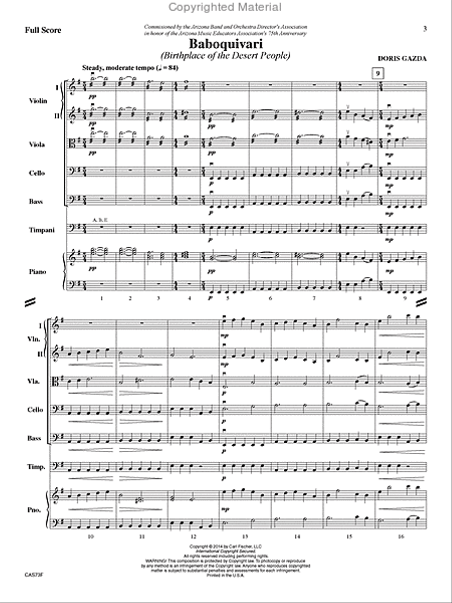Baboquivari String Orchestra scores gallery preview page 2