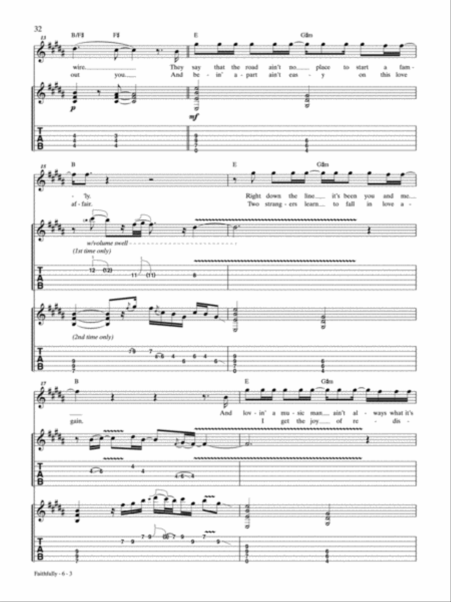 Faithfully Electric Guitar scores gallery preview page 3