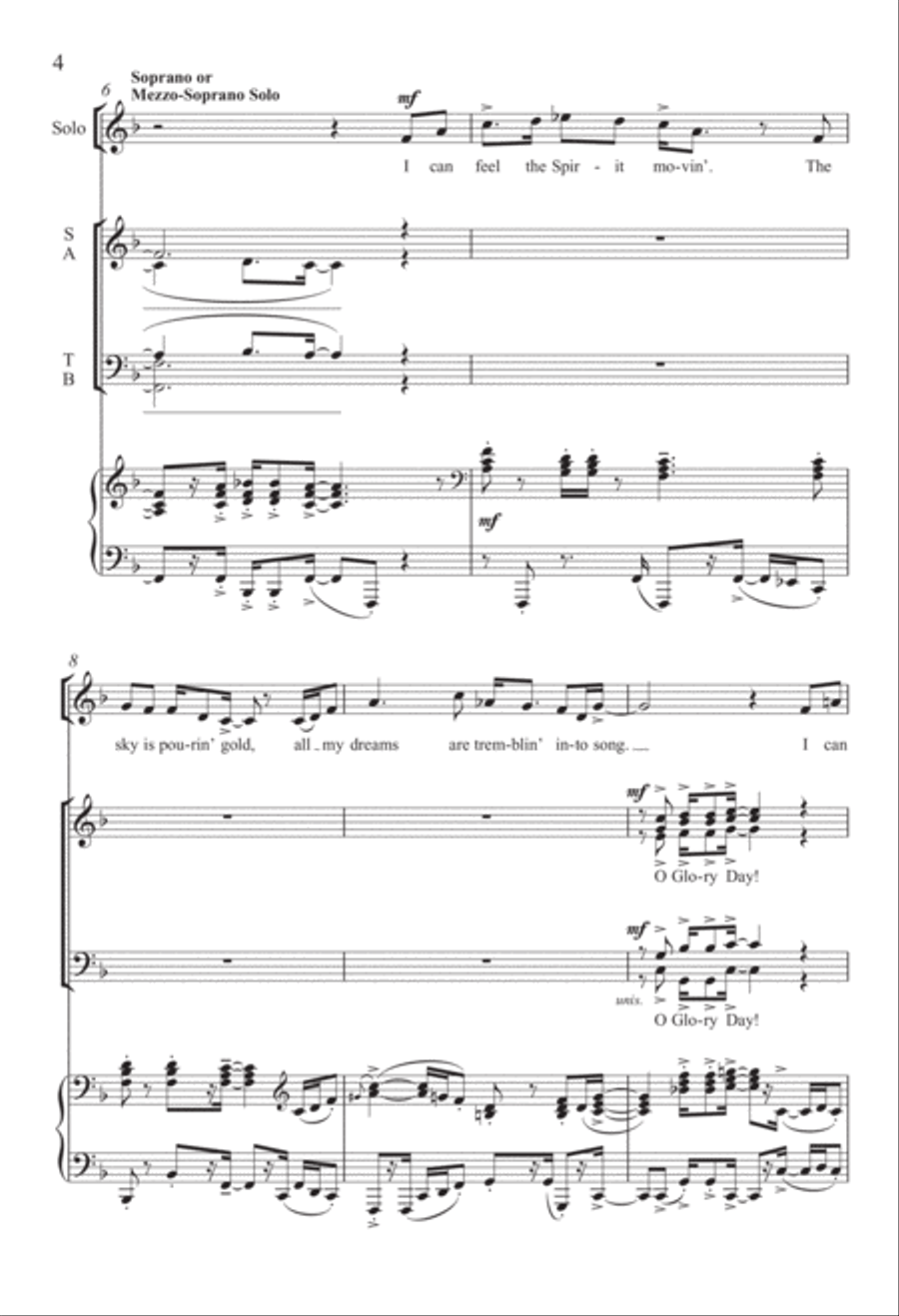 Glory Day! from Gabriel Divisi scores gallery preview page 4