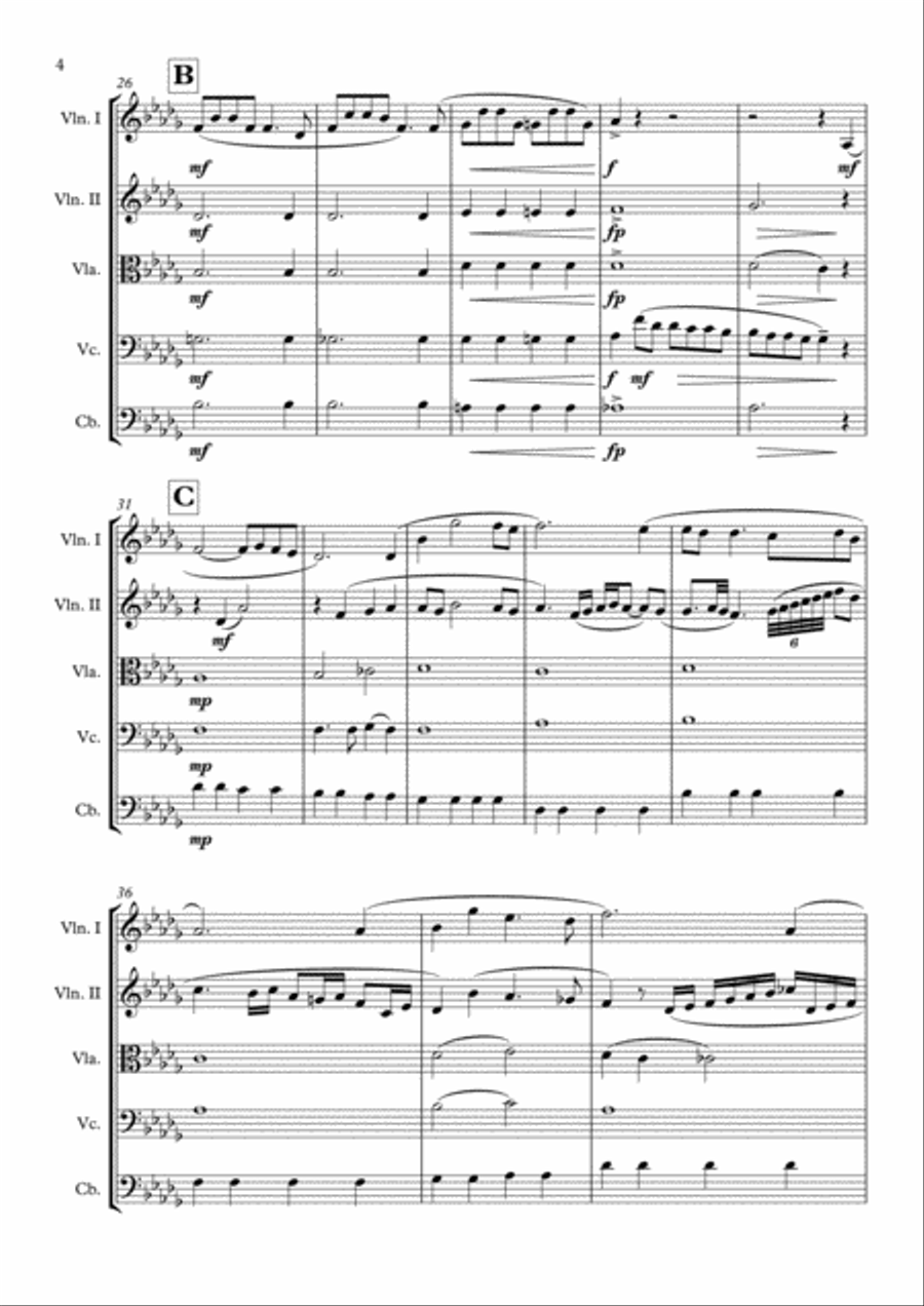 Once Upon A Time In The West from the Paramount Picture ONCE UPON A TIME IN THE WEST String Quintet scores gallery preview page 5