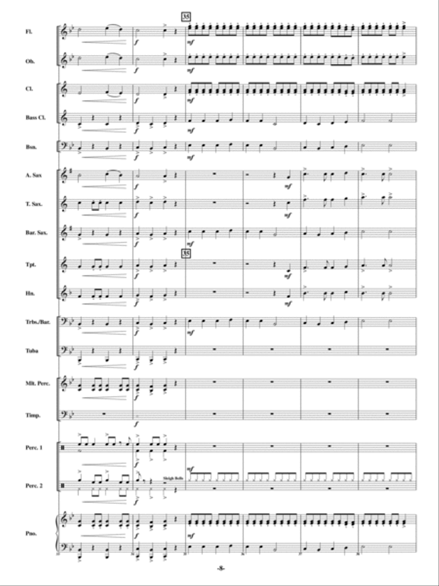 Colors of Christmas Concert Band scores gallery preview page 7