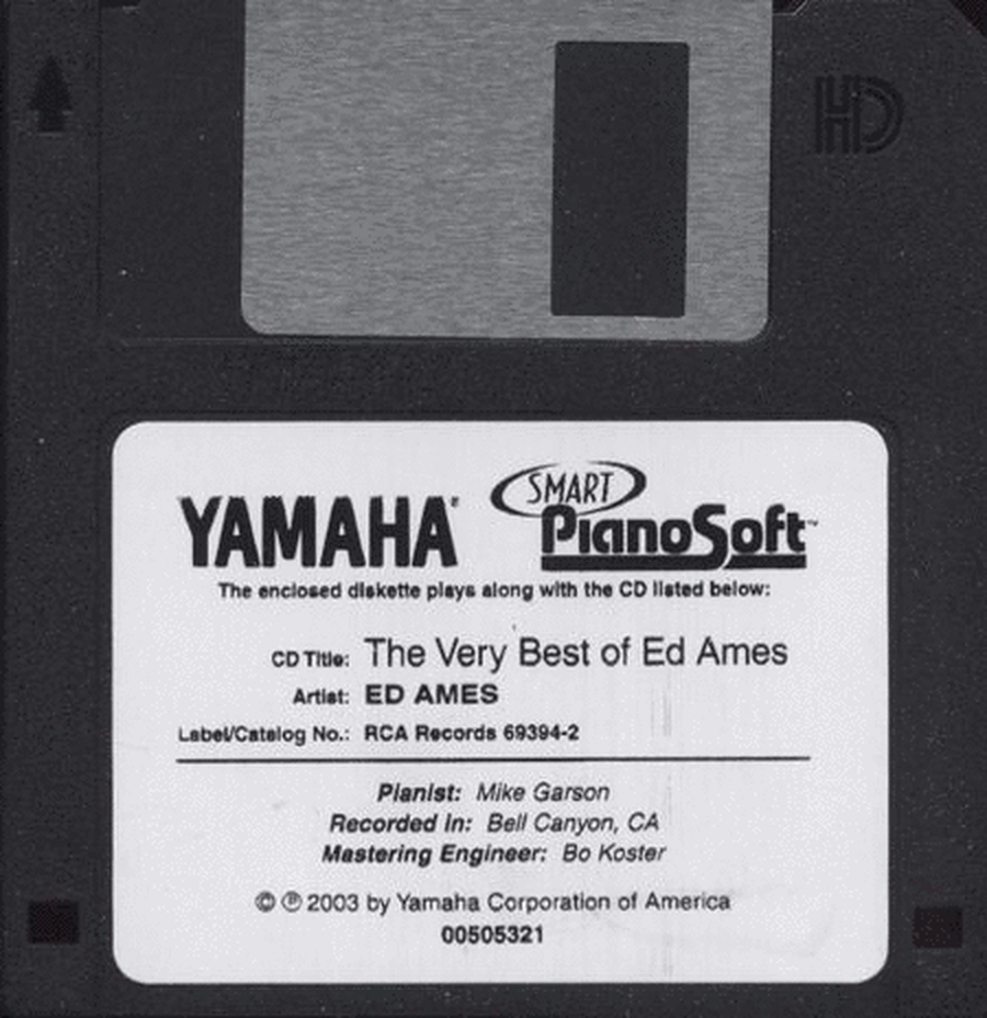 The Very Best of Ed Ames - Piano Software