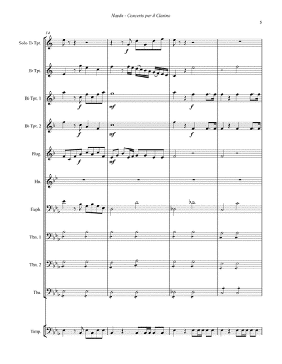 Concerto for Trumpet, 9-part Brass Ensemble & Timpani