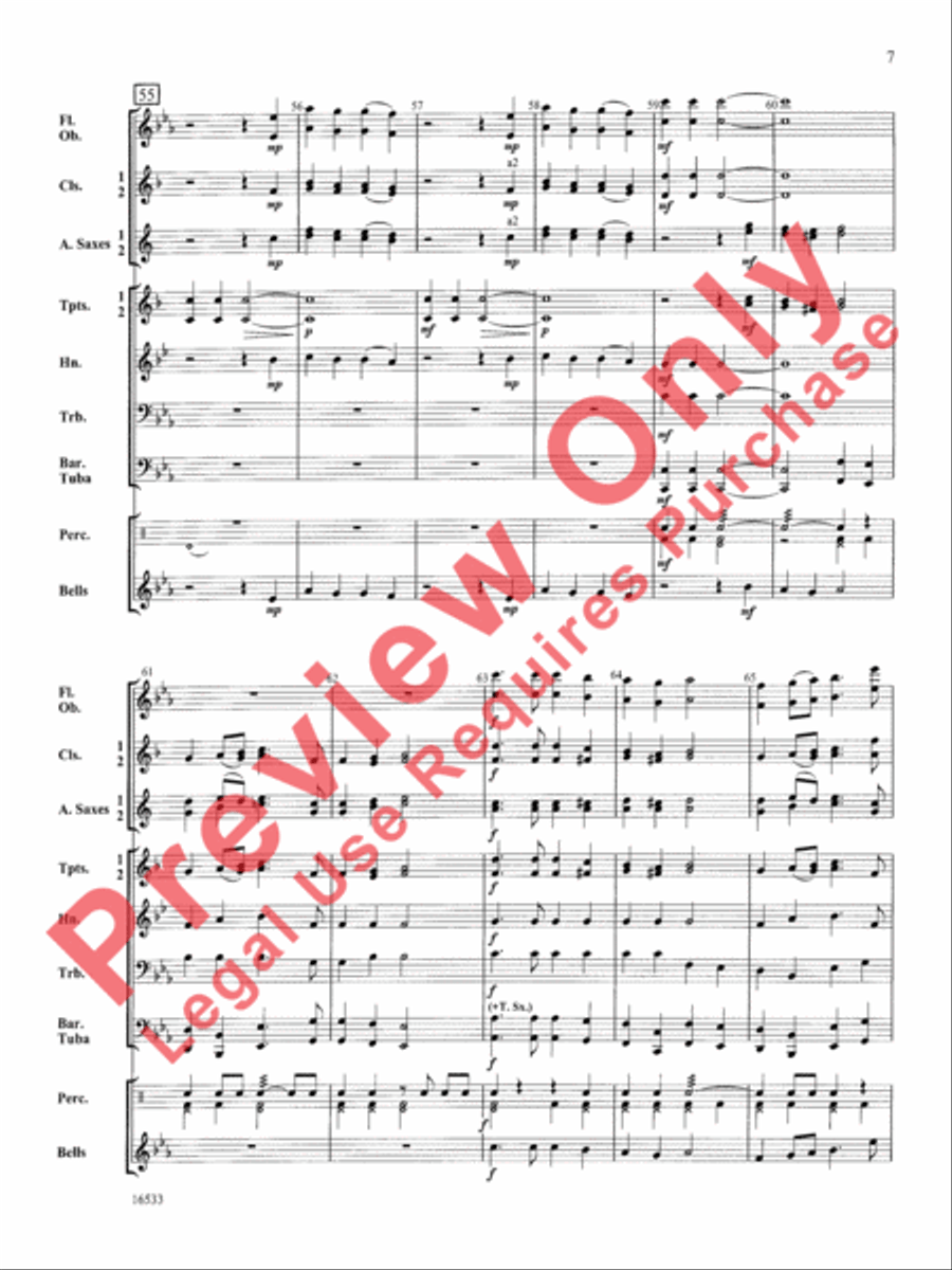 Christmas Spectacular Christmas Spectacular Concert Band scores gallery preview page 8