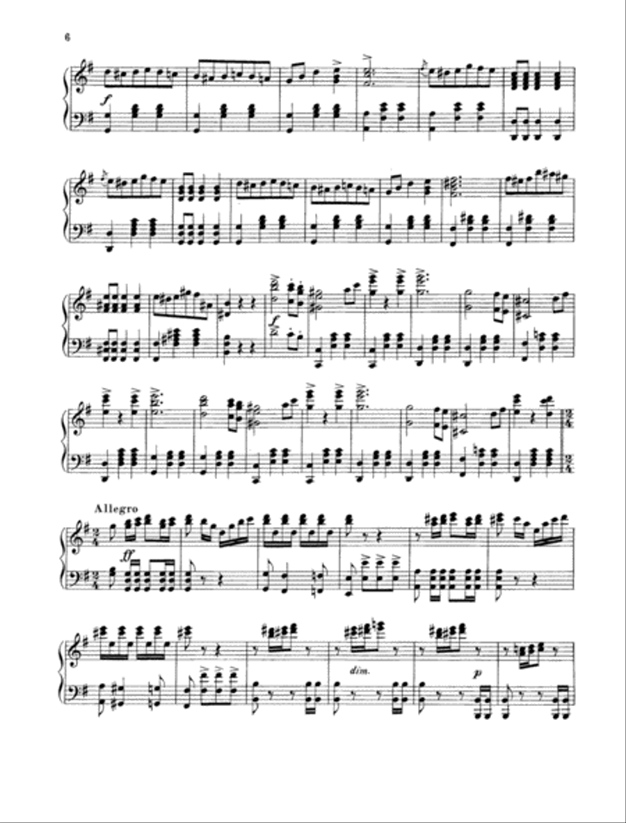 Die Fledermaus Piano Solo scores gallery preview page 5
