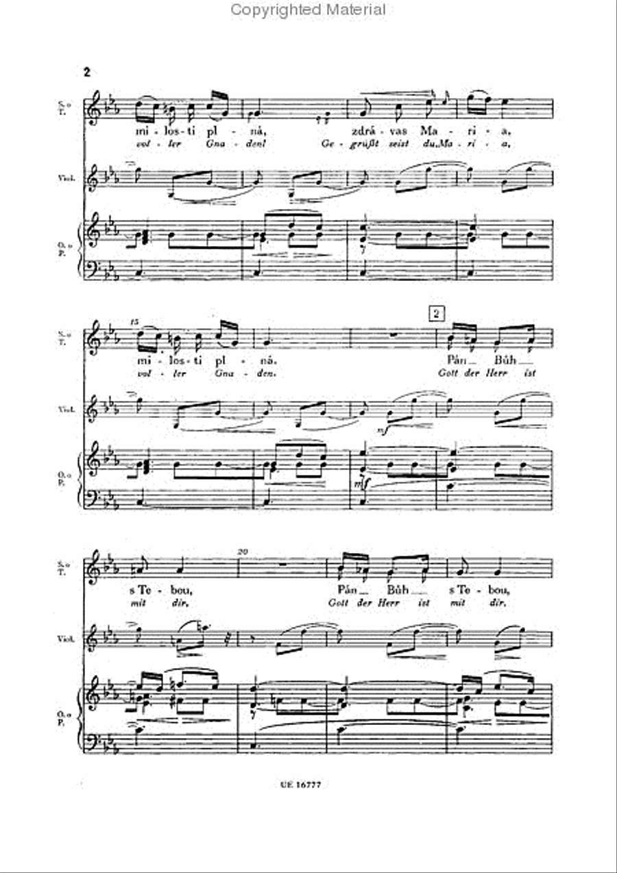 Ave Maria Ave Maria 4-Part scores gallery preview page 3