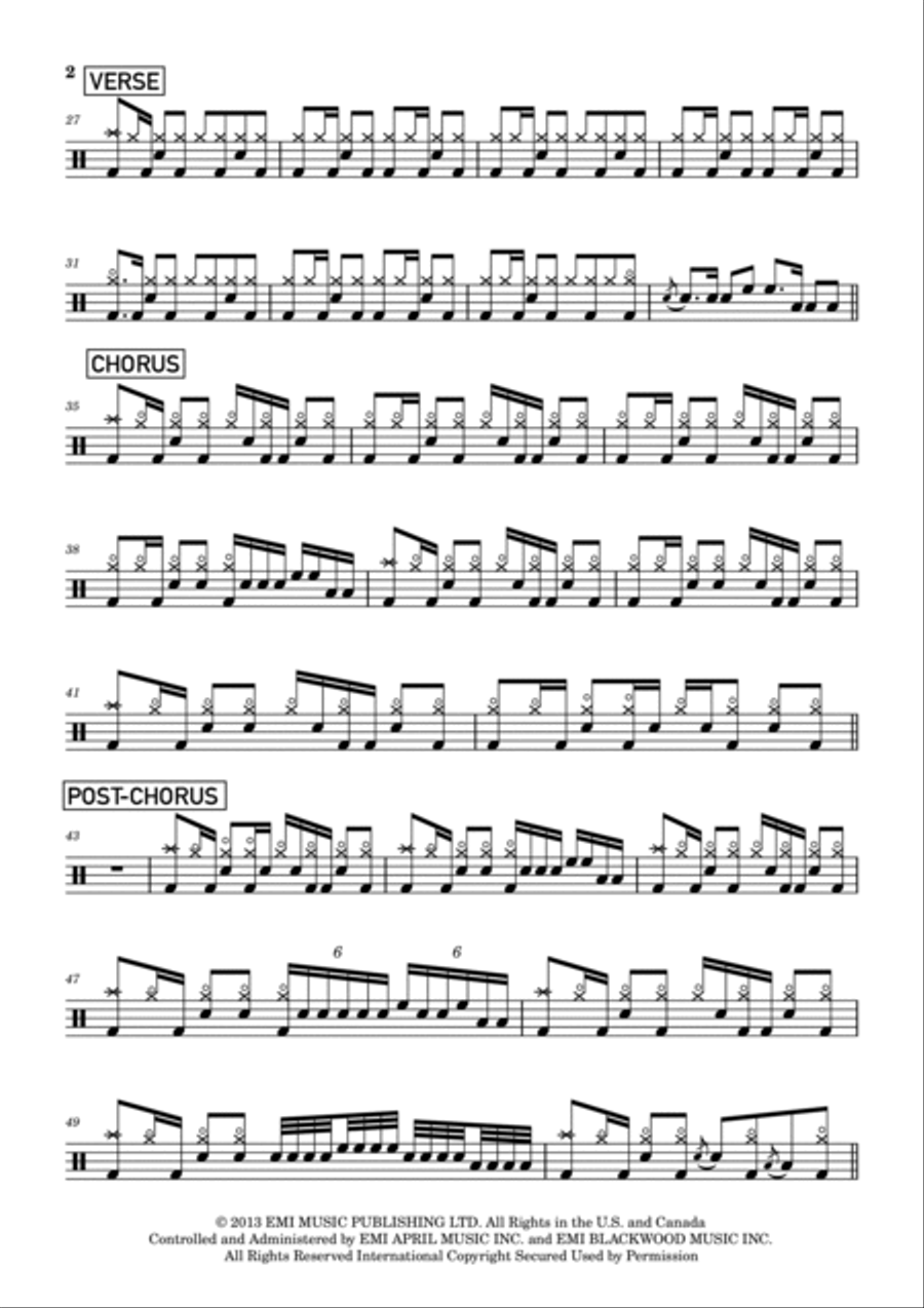 R U Mine? Drum Set scores gallery preview page 2