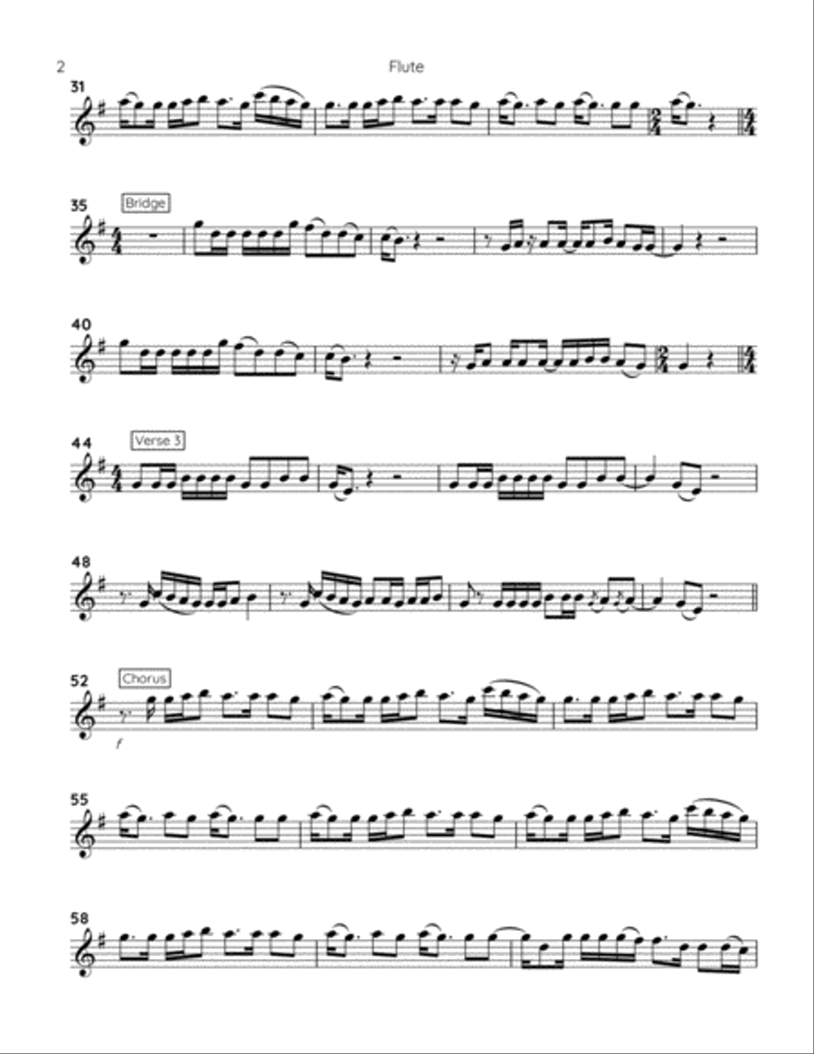 Willow Willow Flute Solo scores gallery preview page 2