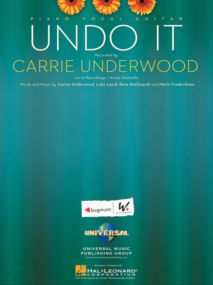 Undo It Piano, Vocal, Guitar scores gallery preview page 1