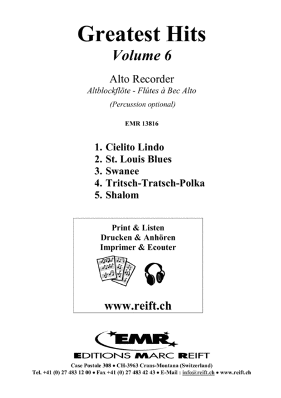 Greatest Hits Volume 6 Alto Recorder scores gallery preview page 2