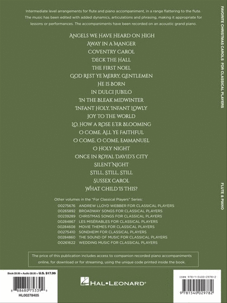 Favorite Christmas Carols for Classical Players – Flute and Piano Flute Solo scores gallery preview page 7