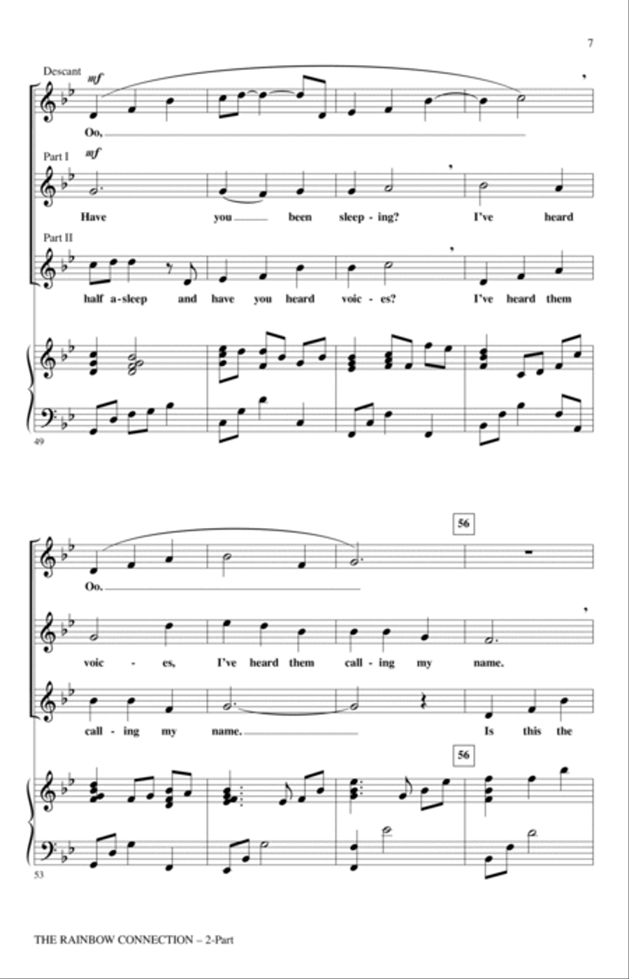The Rainbow Connection (arr. Audrey Snyder) 2-Part scores gallery preview page 5