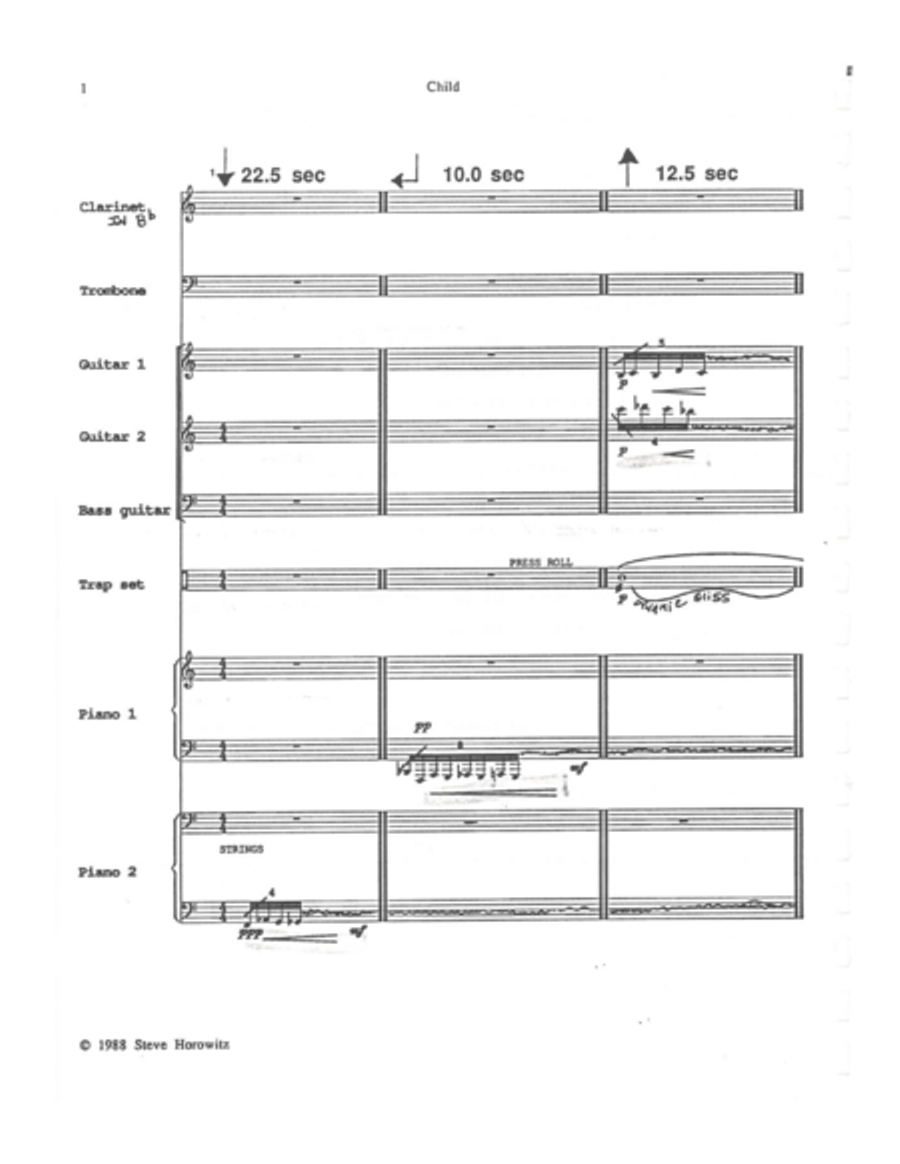 Child of Amerika-for Clarinet and 7 Players image number null