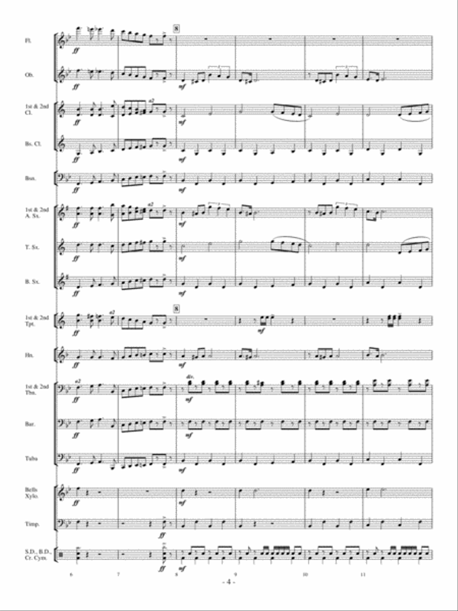 Three Ring Circus Concert Band scores gallery preview page 3