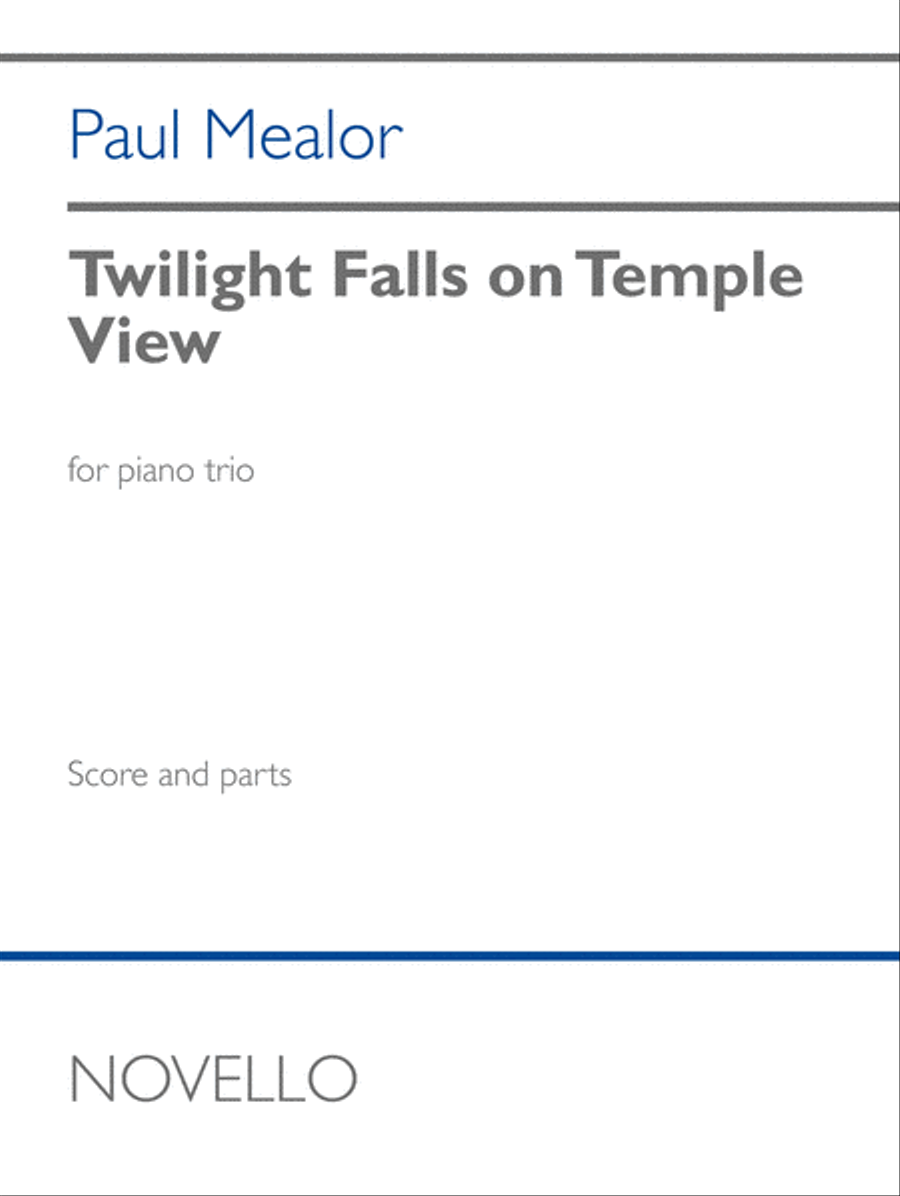 Twilight Falls on Temple View Piano Trio scores gallery preview page 1