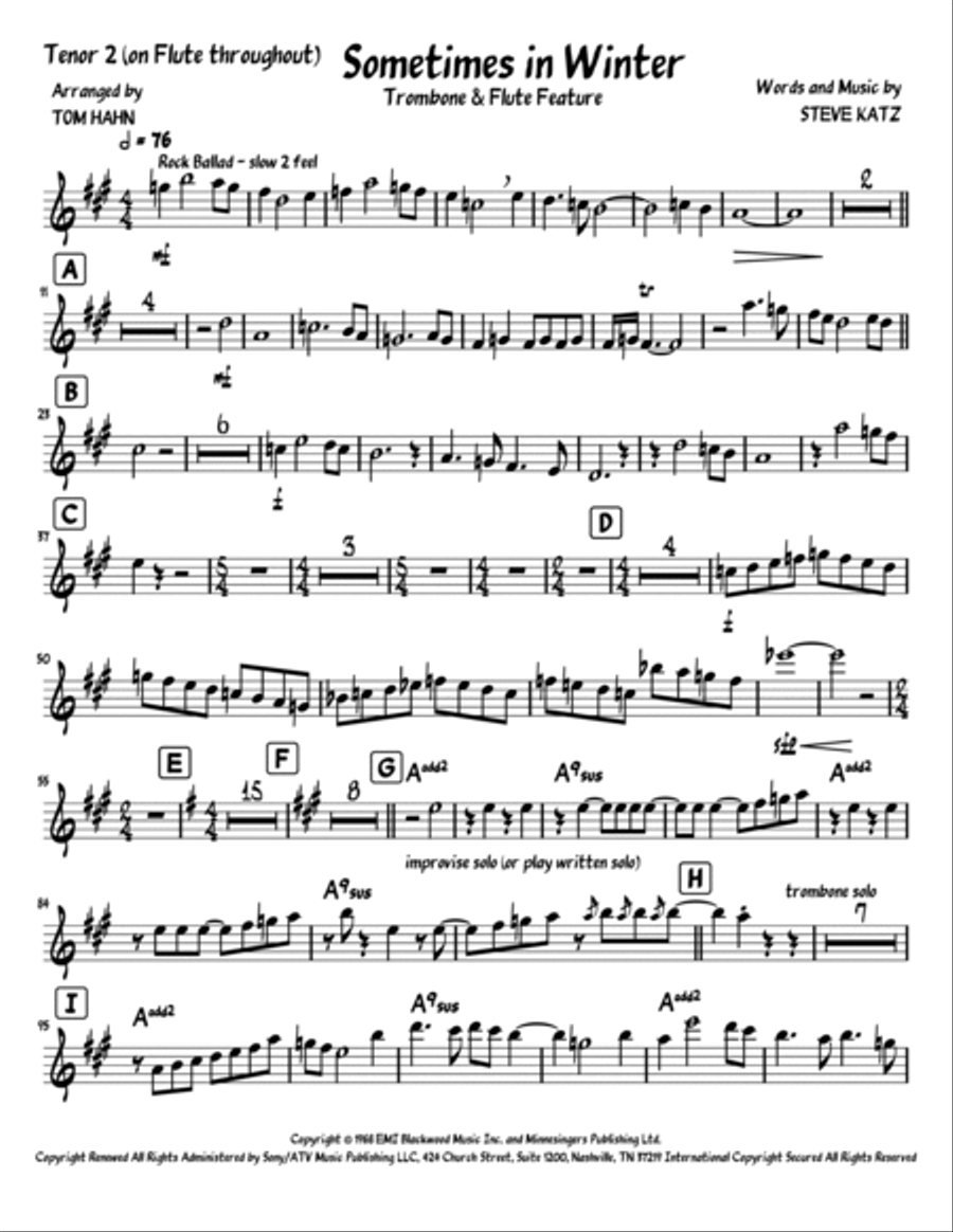 Sometimes In Winter Sometimes In Winter Jazz Ensemble scores gallery preview page 4