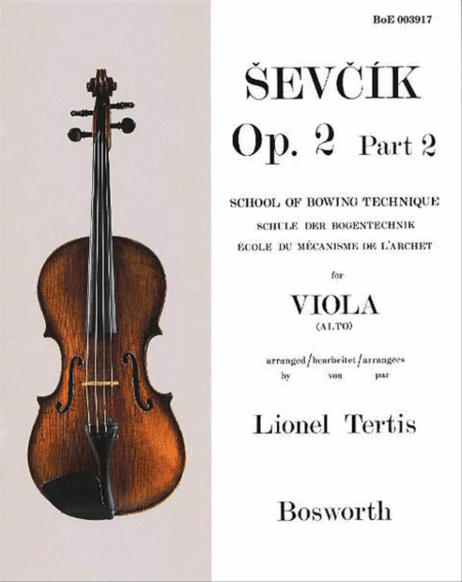 Sevcik for Viola – Opus 2, Part 2 Viola scores gallery preview page 1