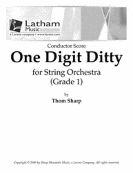 One Digit Ditty for String Orchestra - Score image number null