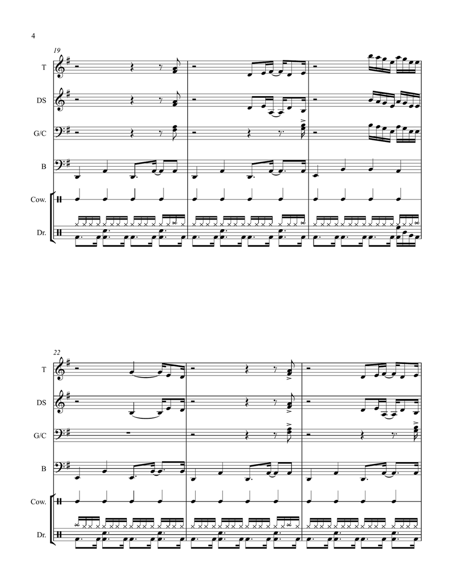 Conga Percussion Ensemble scores gallery preview page 4