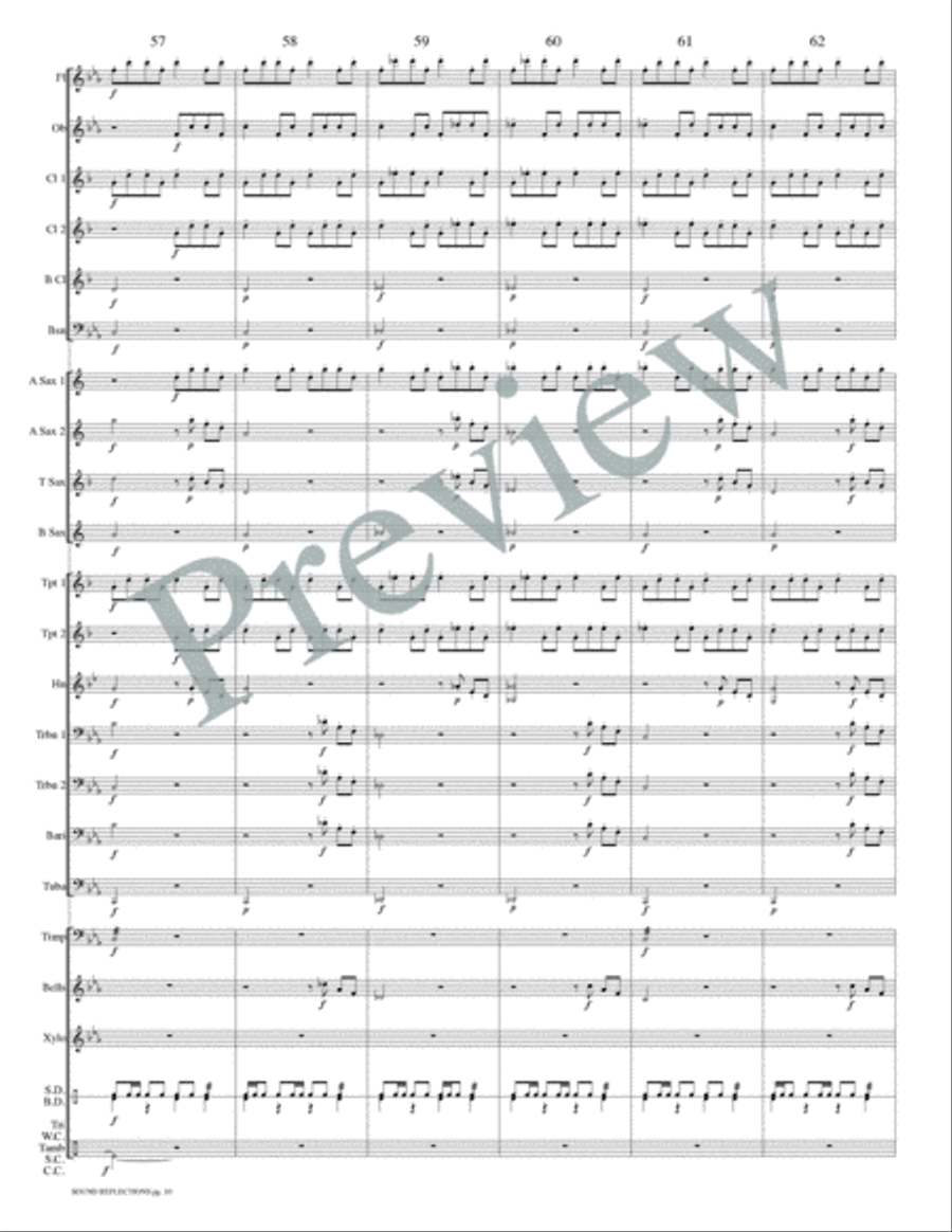 Sound Reflections Concert Band scores gallery preview page 13