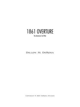 1861 Overture - Score Only