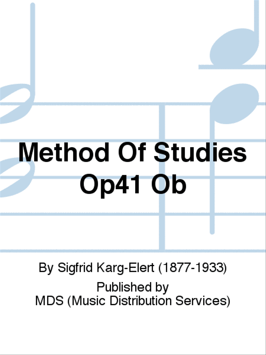 METHOD OF STUDIES OP41 Ob