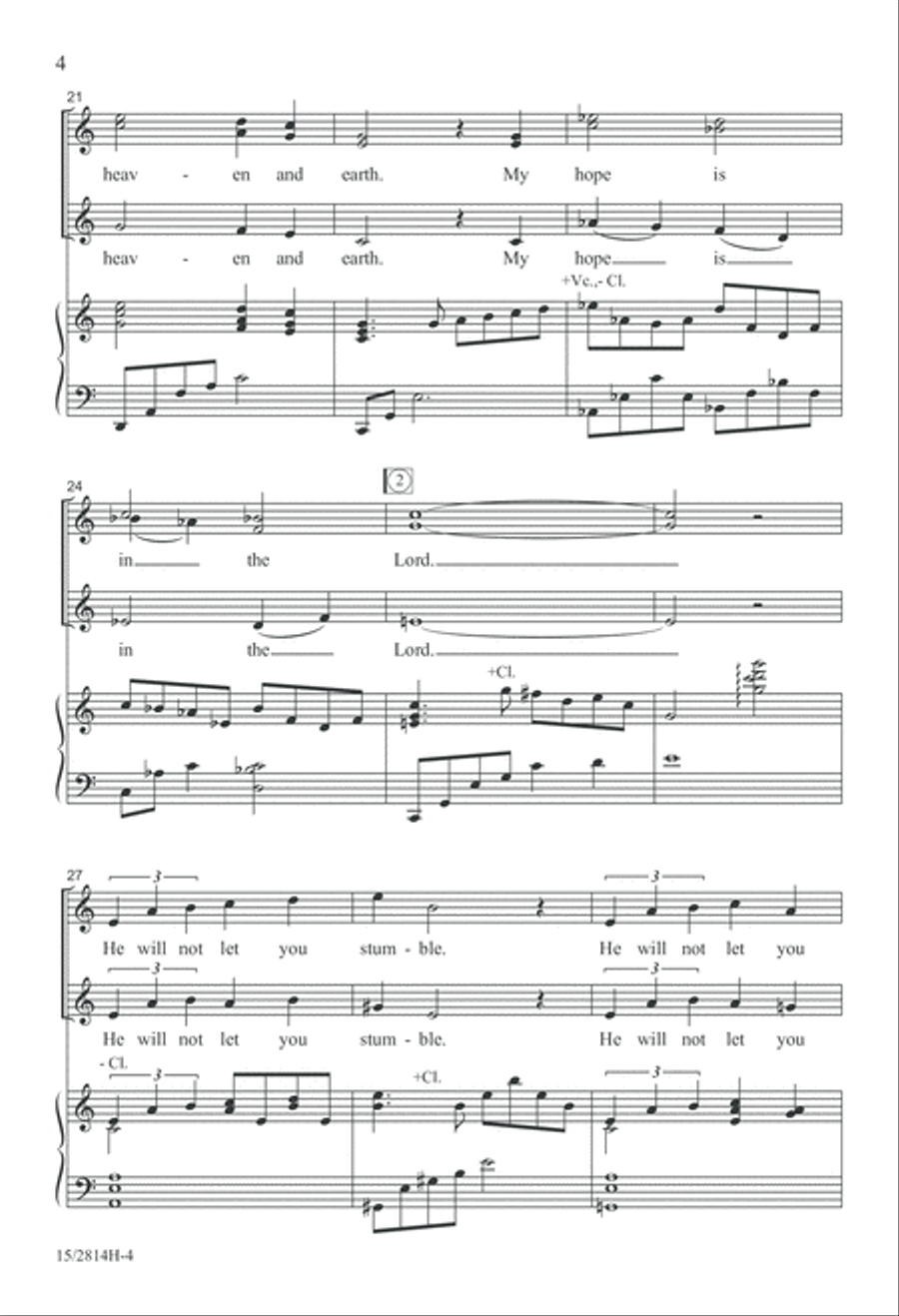 I Will Lift My Eyes SSA scores gallery preview page 5