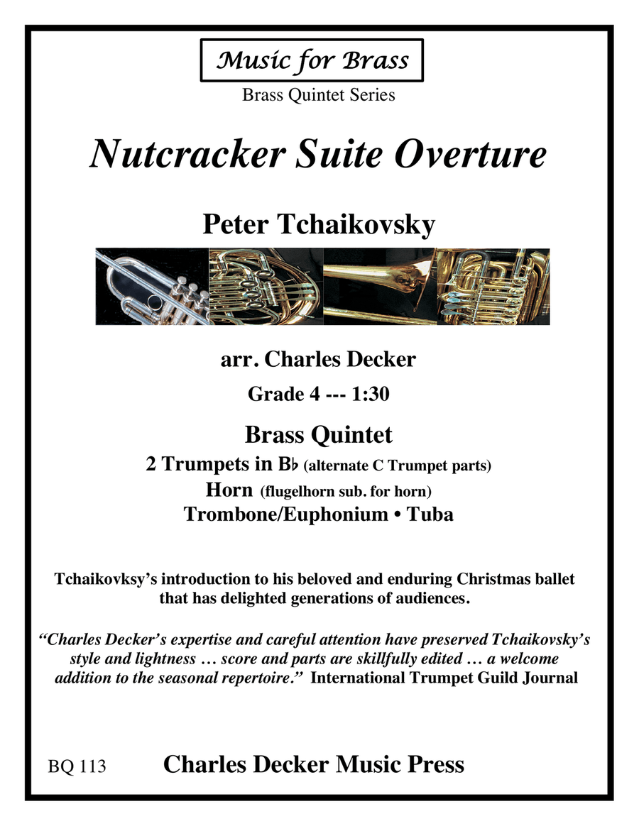 Nutcracker Suite Overture for Brass Quintet Brass Quintet scores gallery preview page 1