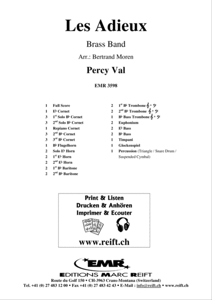 Les Adieux Les Adieux Brass Band scores gallery preview page 2