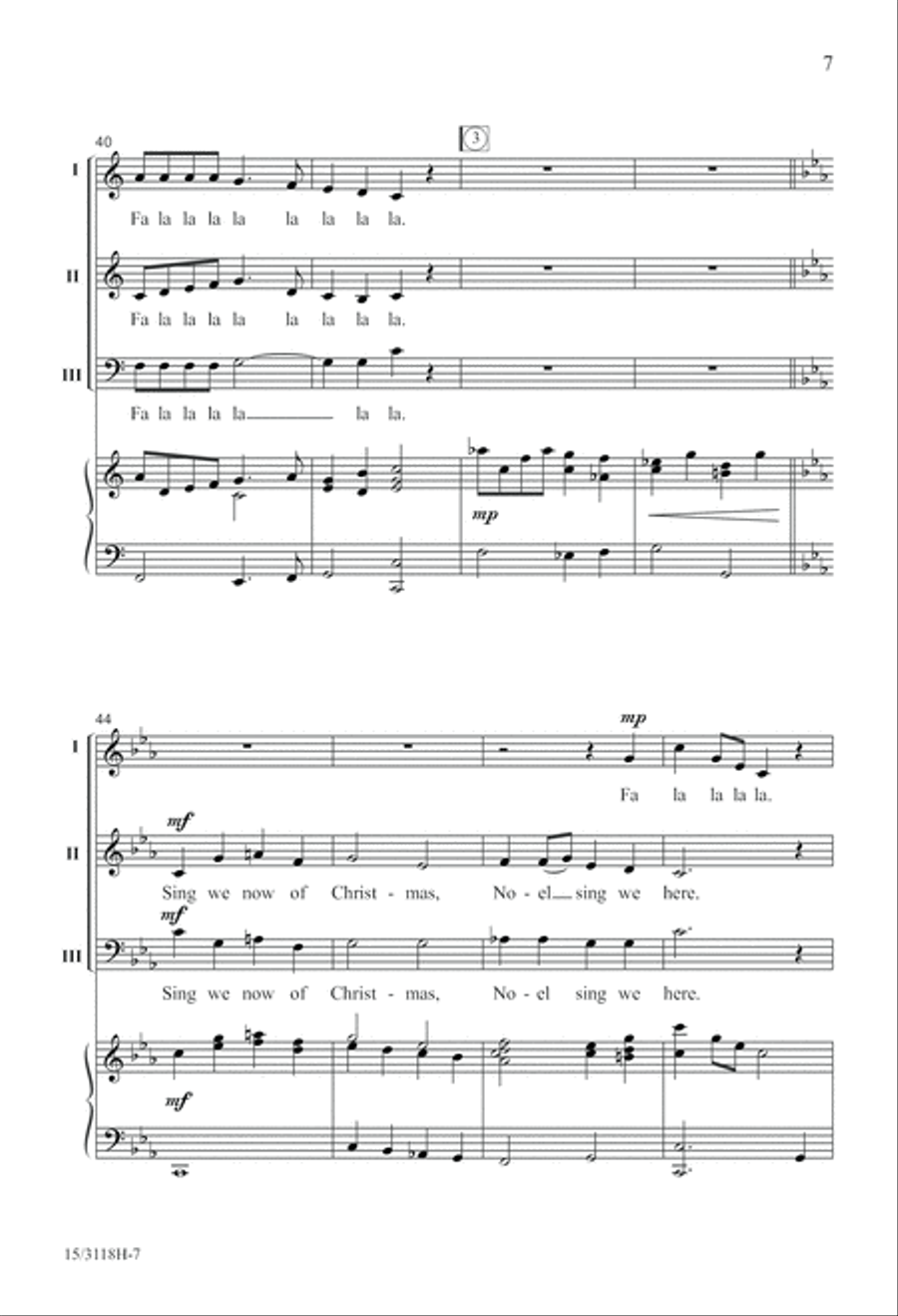 Fa La La Noel Fa La La Noel 3-Part scores gallery preview page 8